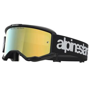 Occhiali da motocross Alpinestars Vision 5 Hone, bianco e nero