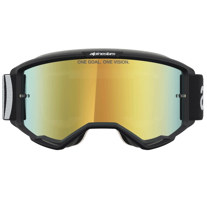 Occhiali da motocross Alpinestars Vision 5 Hone, bianco e nero