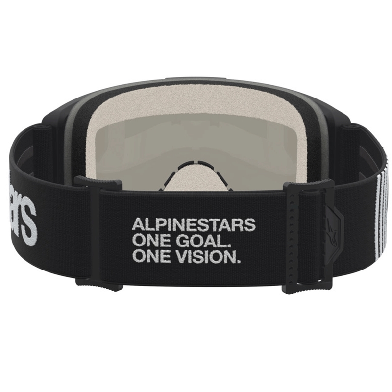 Occhiali da motocross Alpinestars Vision 5 Hone, bianco e nero