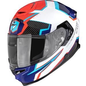 Casco integrale da moto Scorpion EXO-GT SP Air Atlas bianco-blu-rosso