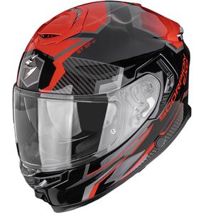 Casco integrale da moto Scorpion EXO-GT SP Air Atlas nero-rosso