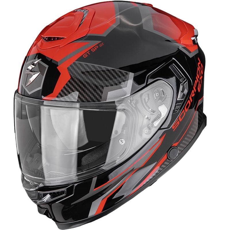 Casco integrale da moto Scorpion EXO-GT SP Air Atlas nero-rosso