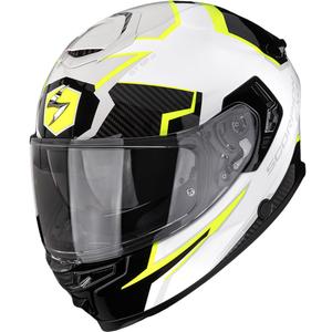 Casco integrale da moto Scorpion EXO-GT SP Air Atlas bianco-nero-giallo fluo