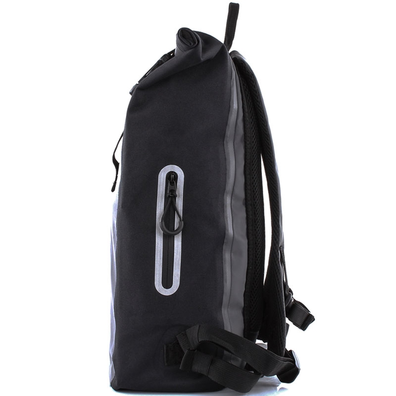 Zaino impermeabile MotoZem nero-grigio
