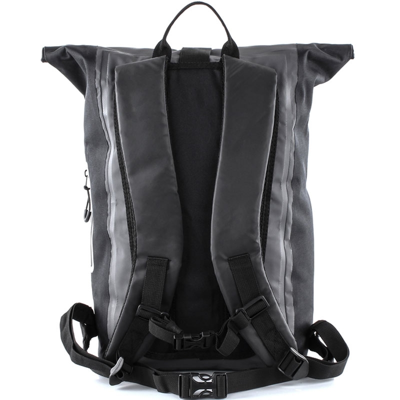 Zaino impermeabile MotoZem nero-grigio