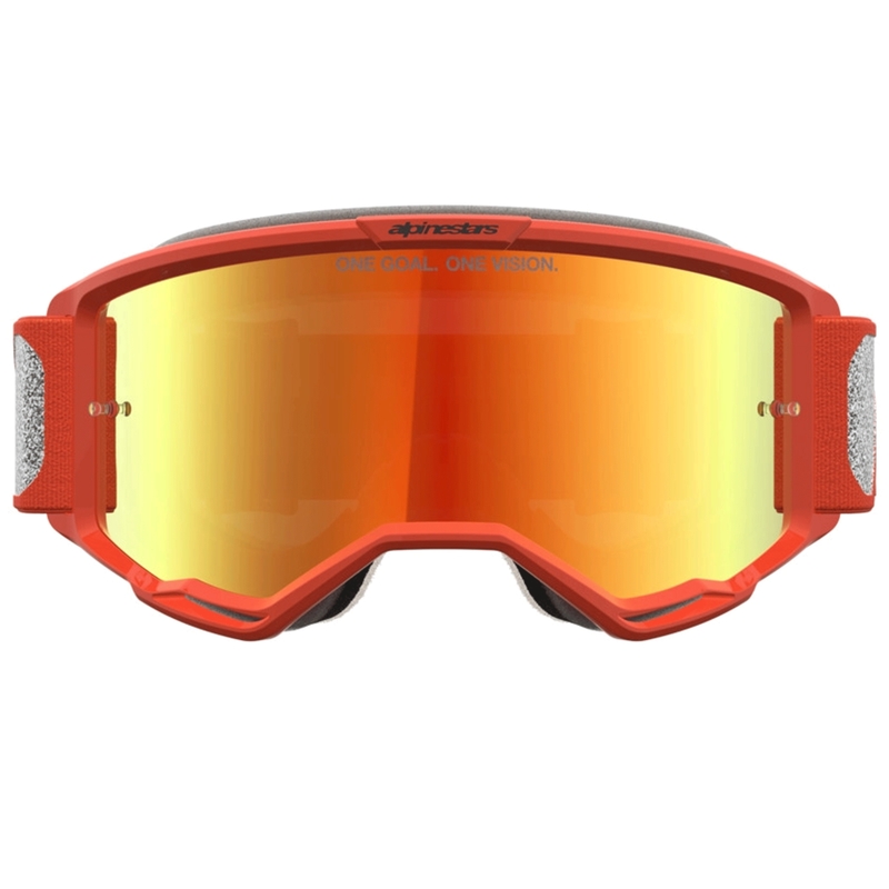 Occhiali da motocross Alpinestars Vision 5 Rora argento-arancione