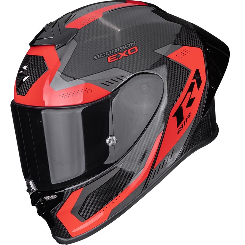 Casco integrale da moto Scorpion EXO-R1 EVO II Air Propel nero-rosso