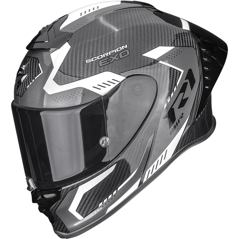 Casco integrale da moto Scorpion EXO-R1 EVO II Air Propel nero-bianco