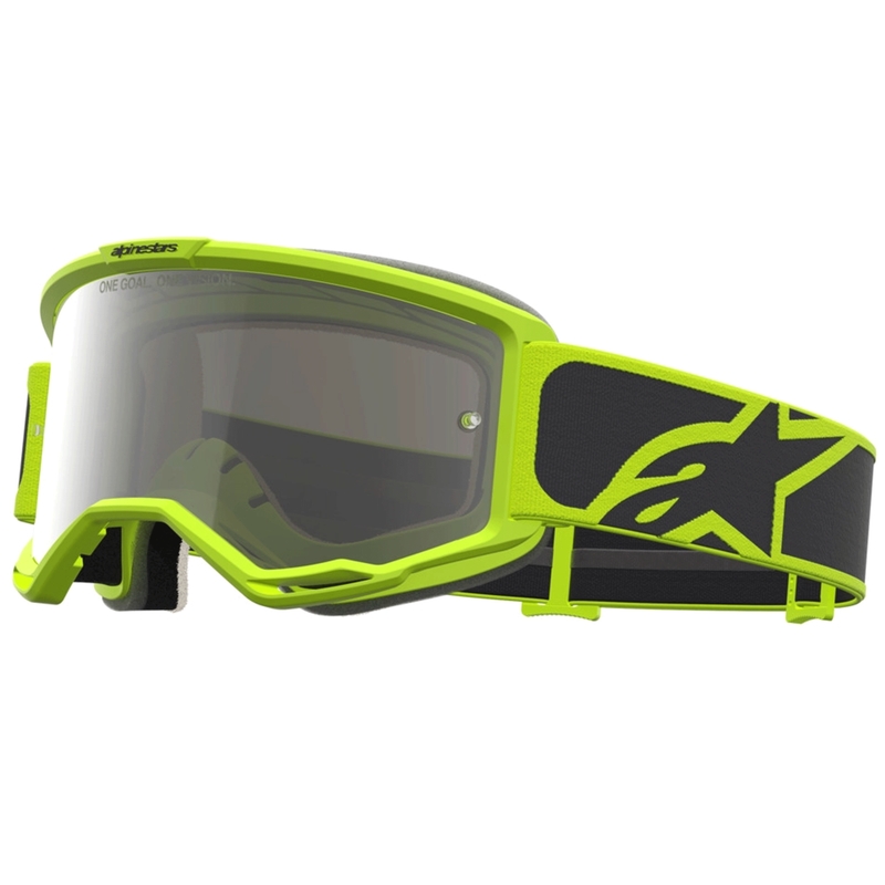 Occhiali da motocross Alpinestars Vision 5 Rora nero-giallo fluo