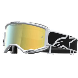 Occhiali da motocross Alpinestars Vision 5 Rora, bianco e nero