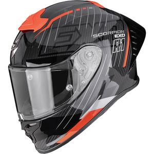 Casco integrale da moto Scorpion EXO-R1 EVO II Air Surge nero-rosso