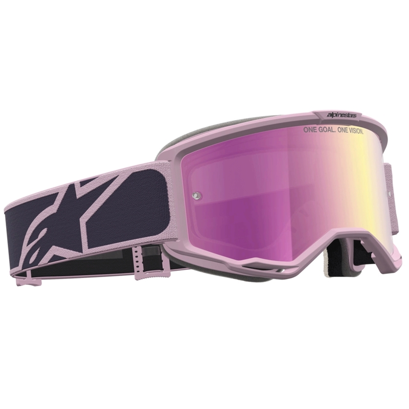 Occhiali da motocross Alpinestars Vision 5 Rora grigio scuro-rosa