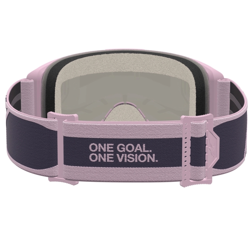 Occhiali da motocross Alpinestars Vision 5 Rora grigio scuro-rosa