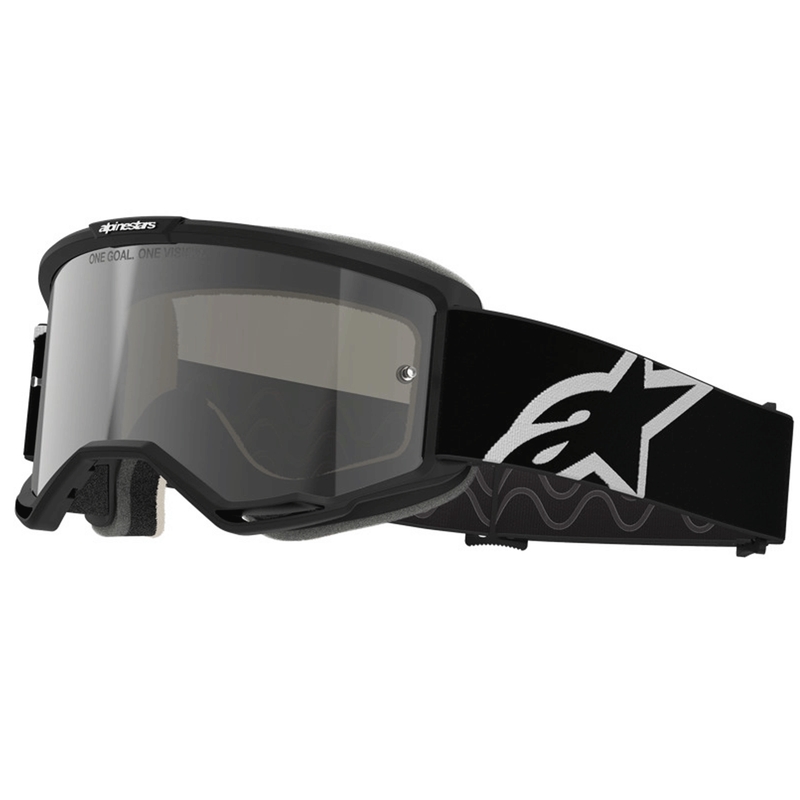 Occhiali da motocross Alpinestars Vision 5 Corp 2, neri e bianchi