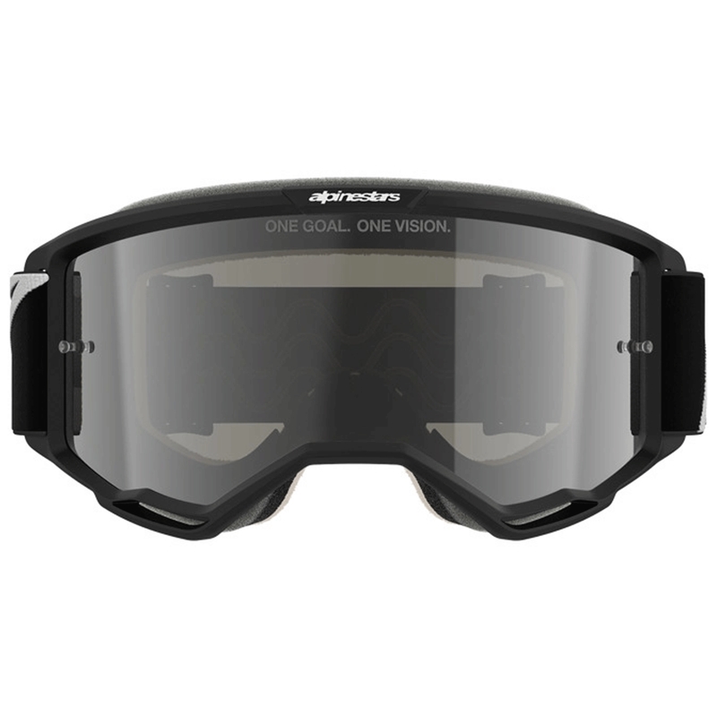 Occhiali da motocross Alpinestars Vision 5 Corp 2, neri e bianchi