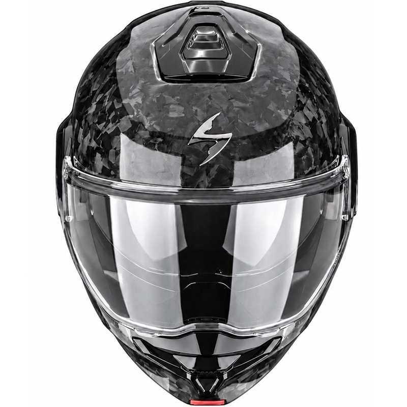 Casco da moto modulare Scorpion EXO-TECH II Onyx Carbon nero