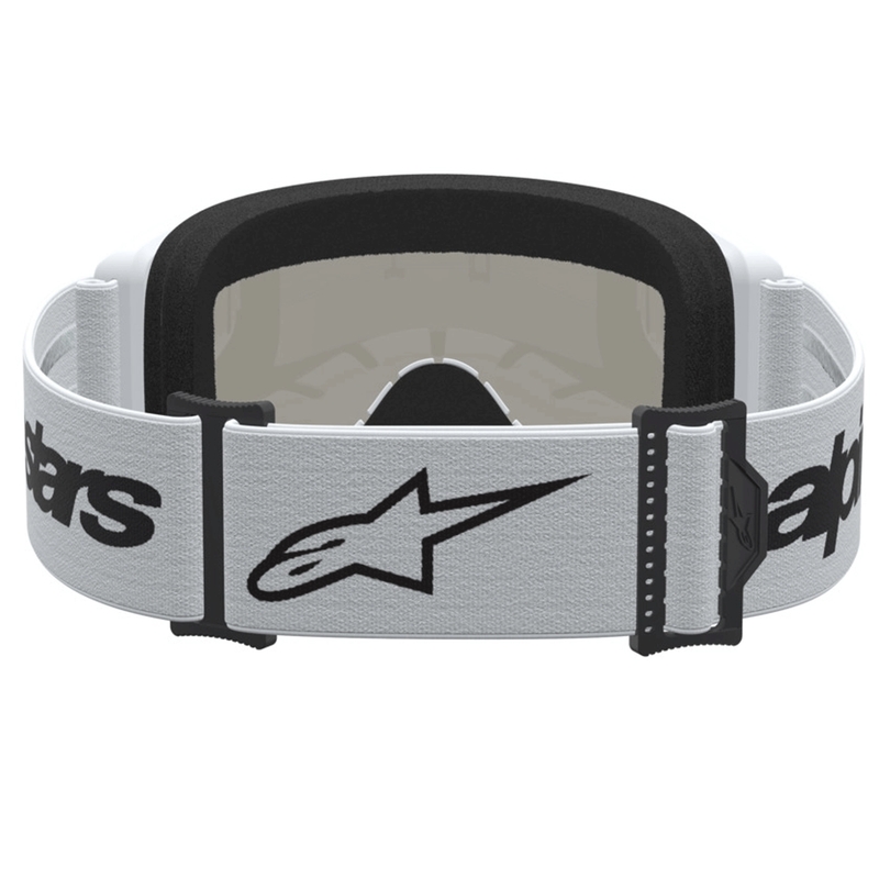 Occhiali da motocross Alpinestars Vision 3 Wordmark bianco-nero