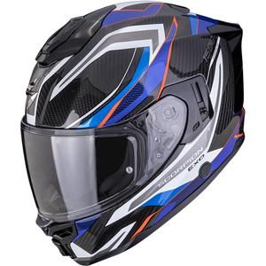 Casco integrale da moto Scorpion EXO-1500 Carbon Air Hydro nero-bianco-blu