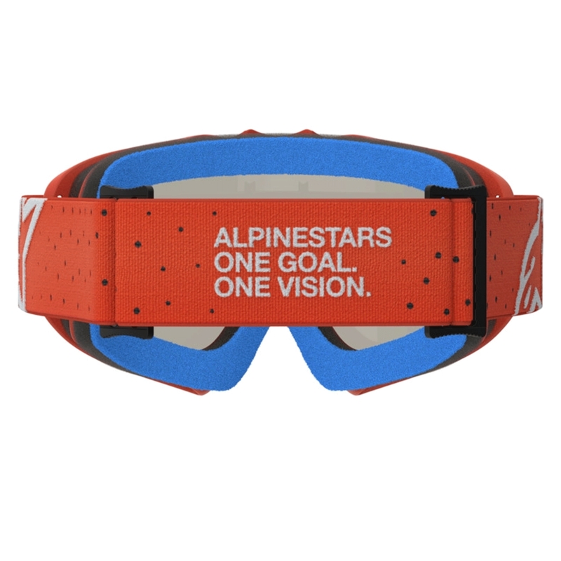Occhiali da motocross Alpinestars Vision Youth Vesta per bambini, colore arancione-argento.