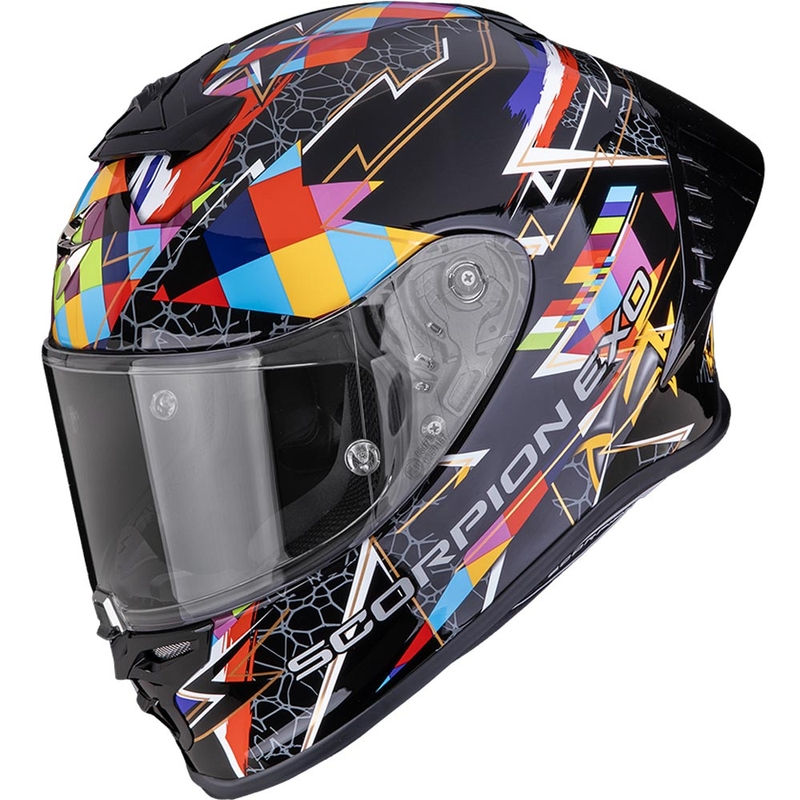 Casco integrale da moto Scorpion EXO-R1 EVO II Air Pouls nero-multicolore