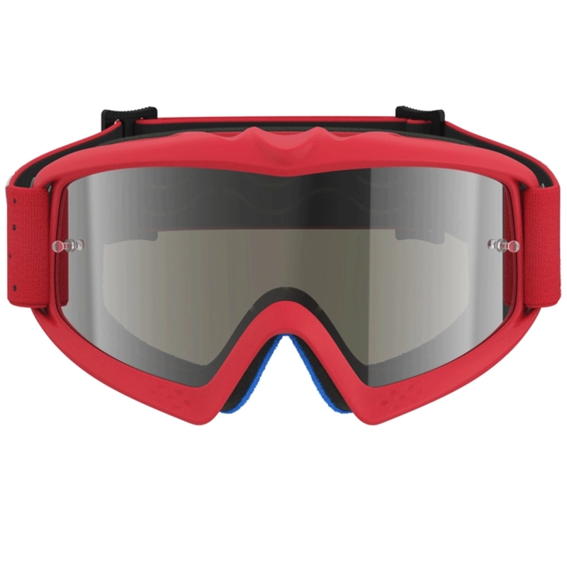 Occhiali da motocross Alpinestars Vision Youth Vesta rosso fluo-cromati per bambini