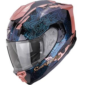 Casco integrale da moto Scorpion EXO-1500 Air Vortex nero-rosa-cammello