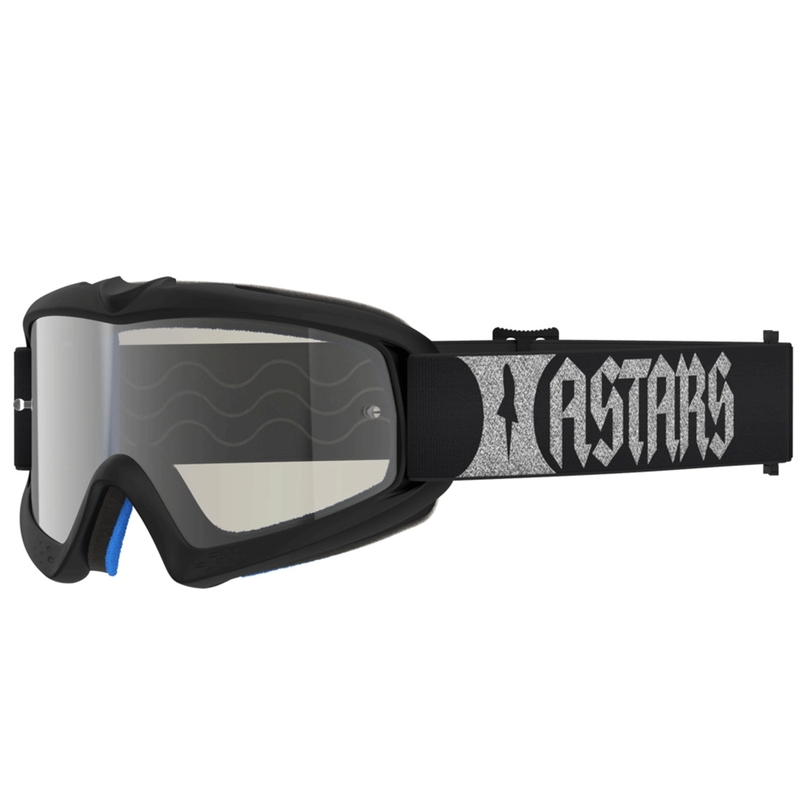 Occhiali da motocross Alpinestars Vision Youth Atrox per bambini, neri e argento