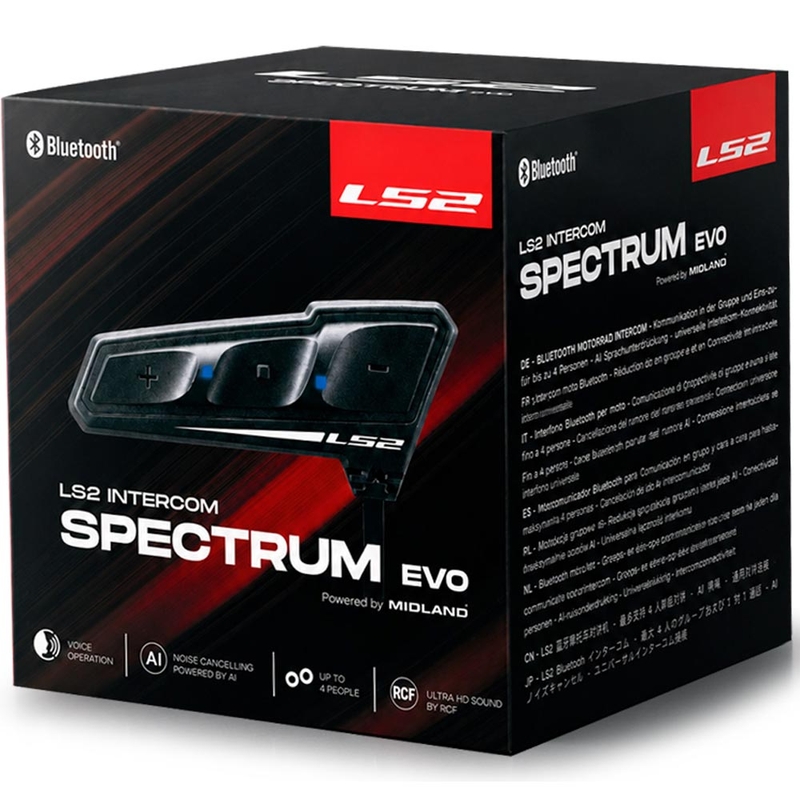 Citofono Bluetooth LS2 Spectrum EVO nero