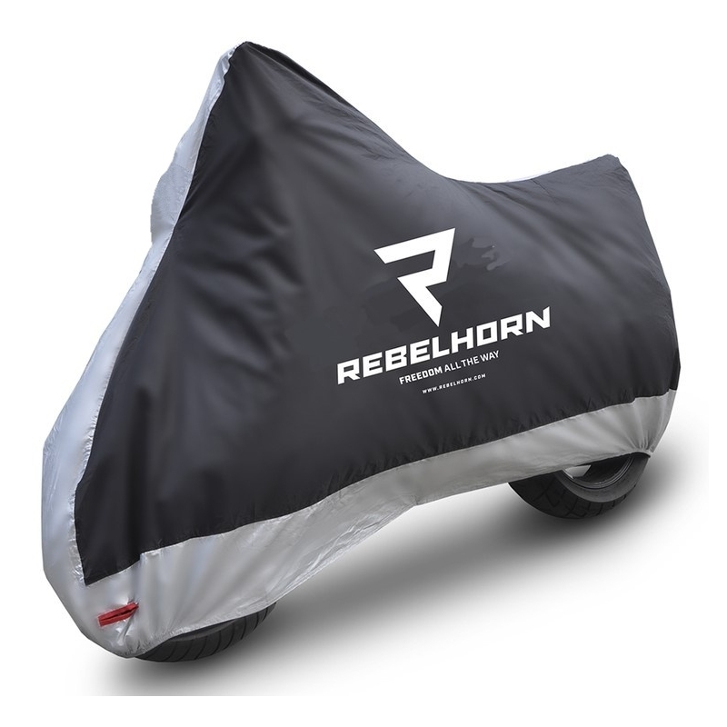 Telone moto Rebelhorn Cover II nero-argento