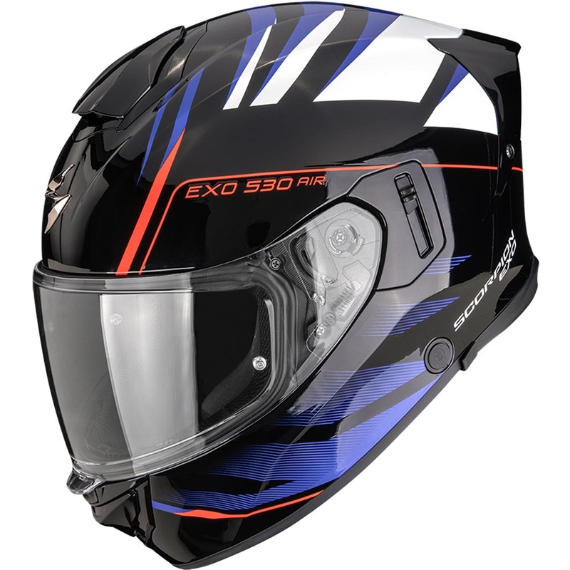 Casco integrale da moto Scorpion EXO-530 Air Tigris nero-blu-bianco