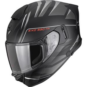 Casco integrale da moto Scorpion EXO-530 Air Tigris nero opaco-argento