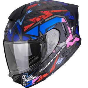 Casco integrale da moto Scorpion EXO-530 Air Meteor nero opaco-rosa