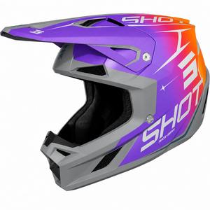 Casco da motocross Shot Speed Side viola opaco