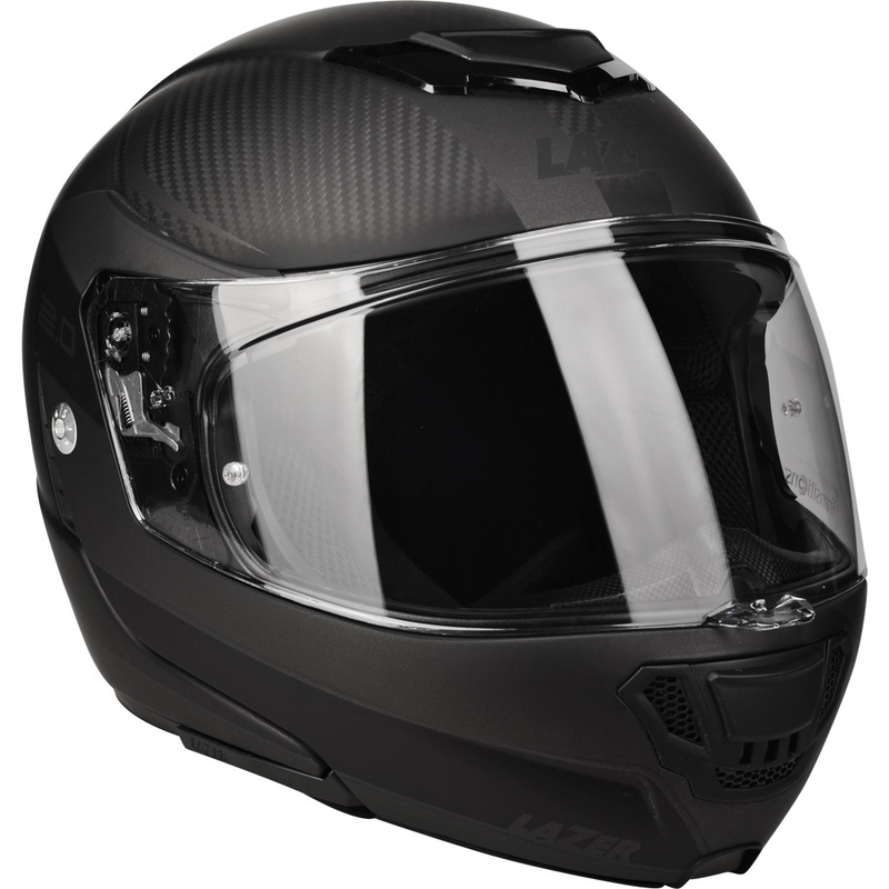Casco moto Lazer Monaco Evo 2.0 nero opaco ribaltabile Saldi