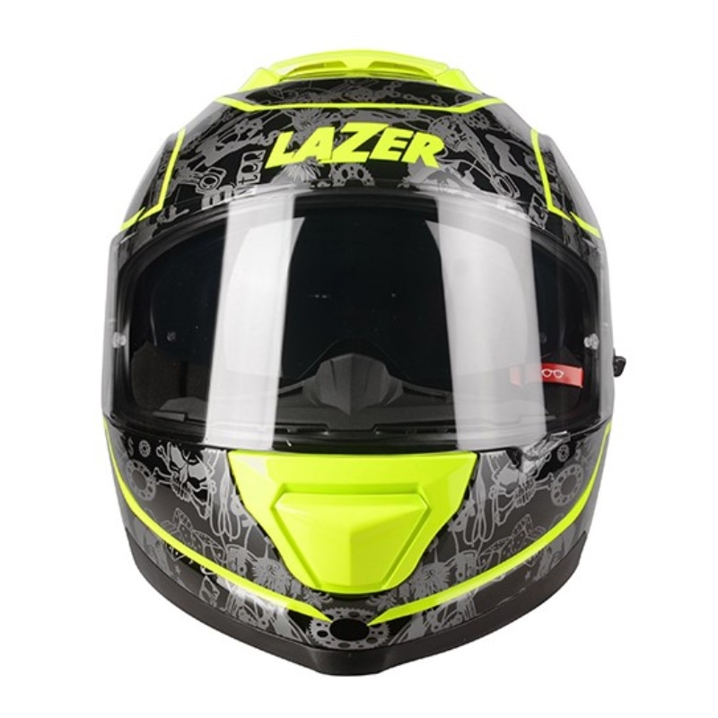 Lazer Rafale SR $13 Casco moto integrale originale nero-grigio-giallo fluo Saldi
