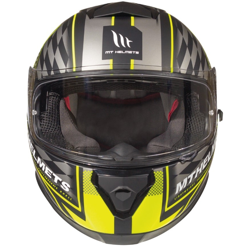 Integrální přilba na motorku MT Thunder 3 SV Isle Of Man černo-šedo-fluo žlutá