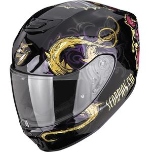 Casco integrale da moto Scorpion EXO-391 Mumia, colore nero camaleontico