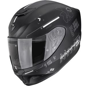 Casco integrale da moto Scorpion EXO-391 Iron, nero opaco-argento