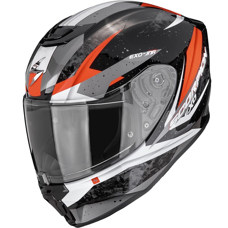 Casco da moto per bambini Scorpion EXO-JNR Air Tako nero-rosso