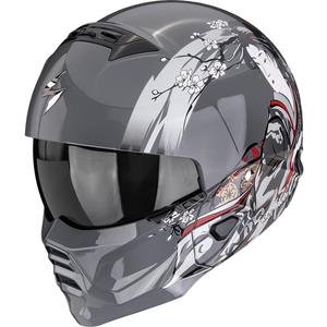 Casco modulare da moto Scorpion EXO-COMBAT II Demure argento