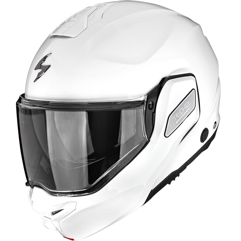 Casco da moto modulare Scorpion EXO-TECH II Solid, bianco