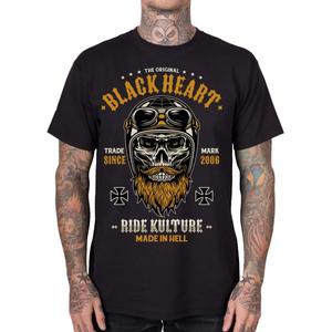 T-shirt nera Black Heart Whiskey
