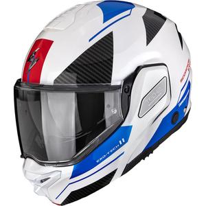 Casco da moto modulare Scorpion EXO-TECH II Void bianco-blu-argento