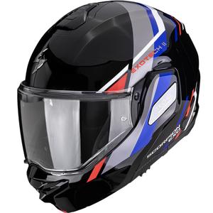 Casco da moto modulare Scorpion EXO-TECH II Markus nero-blu-rosso