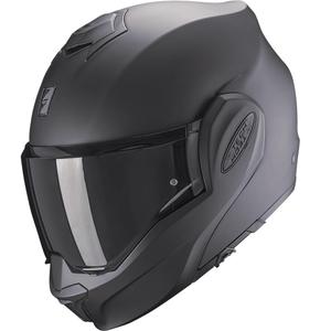 Casco da moto modulare Scorpion EXO-TECH Lite Solid, nero opaco