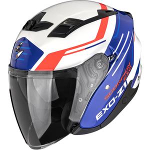 Casco da moto aperto Scorpion EXO-Z1 Prymus bianco-blu-rosso