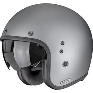 Casco da moto Scorpion Belfast II Solid Open Face, colore grigio titanio opaco.