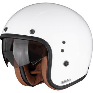 Casco da moto aperto Scorpion Belfast II Luxe, bianco