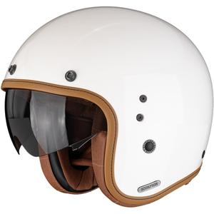 Casco da moto aperto Scorpion Belfast II Luxe color crema