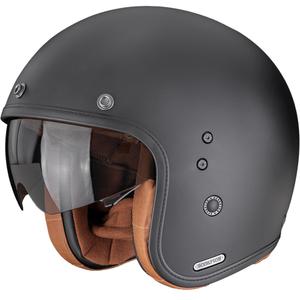 Casco da moto aperto Scorpion Belfast II Luxe, nero opaco